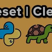 Reset And Clear Functions Python Turtle Graphics Tutorial 21