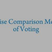 Pairwise Comparison Method Of Voting