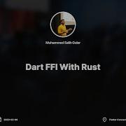 Dart FFI With Rust By Muhammed Salih Guler