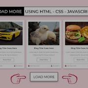 How To Add Load More Button In Your Website Using HTML CSS JavaScript