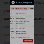 Which One You Write First Shorts Programming Knowprogram