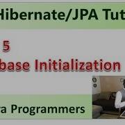 Part 5 Database Initialization Data Sql