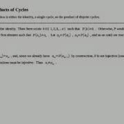 Permutations As Products Of Cycles Linear Algebra Ch0 Part5