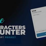 Live Characters Counter JavaScript Project HTML CSS And JavaScript