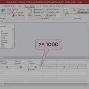 Query Criteria For Numeric Fields In MS Access Office 365
