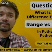 What Is The Difference Between RANGE And XRANGE In Python 2 And Python 3 Python Interview Ques 8