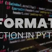 Format Function In Python Hindi