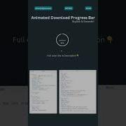 Animated Download Progress Bar Stylish Smooth Best CSS Progress Bar For Download Animation