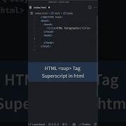Text Formatting Tags In HTML Sup Tag For Superscript HTML CSS Tutorial For Beginners Html