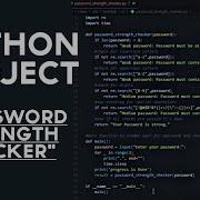 Python Project Creating Password Strength Checker