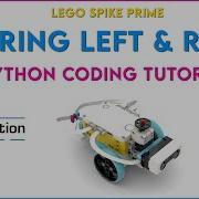 Lego Spike Prime Steering Left Right Using Python Code Tutorial