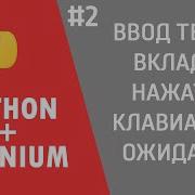 РАБОТАЕМ С БРАУЗЕРОМ ЧЕРЕЗ PYTHON SELENIUM 2