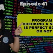 Program 7 Checking A Number Is Perfect Square Or Not Java For Beginners In Hindi Episode 41