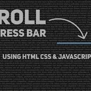 Scroll ProgressBar Using Css Javascript Scroll Progress Using Javascript Javascript Tutorial