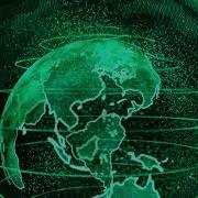 Green Earth Globe Rotation With Plexus Particles TV News Animation Free Stock Video