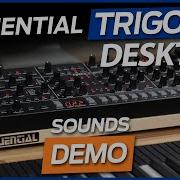 SEQUENTIAL TRIGON 6 DESKTOP New Analog SYNTH Beast SOUNDS DEMO No Talking