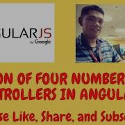 Addition Of Four Numbers Using Controllers In AngularJS