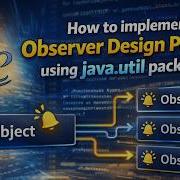 How To Implement Observer Design Pattern Using Java Util Package ObserverDesignPattern
