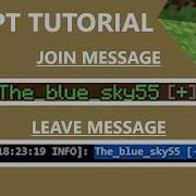 How To Easily Make Join And Leave Messages In Minecraft Using Skript Tutorial