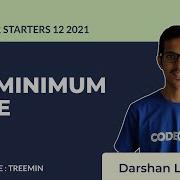 TREEMIN THE MINIMUM GAME September Starters 12 Problem Solution CodeChef