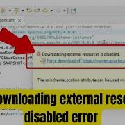How To Fix Downloading External Resources Is Disabled Error In Pom Xml Eclipse Maven
