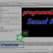 SECANT METHOD PROGRAMMING NSM SUBJECT TUTORIAL MATHS PROGRAMMING NIKVIK CREATIONS