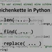 Zeichenketten Strings Und Zeichenkettenfunktionen In Python