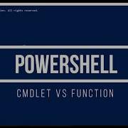 09 Powershell Baiscs In Telugu CmdLet Vs Function