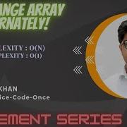 RearrangeArrayAlternately Array Java GeeksforGeeks PlacementSeries FullExplanationWithCode