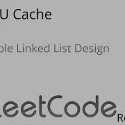 Leetcode 146 LRU Cache