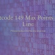 Leetcode 149 Max Points On A Line