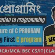 Basic Structure Of C Program C Programming Tutorial For Beginners C Programming Bangla Tutorial