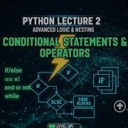 Python Lecture 2 Conditional Statements By Tutor Muhammad Faizan