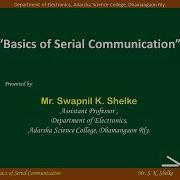 BASICS OF SERIAL COMMUNICATION Learn With Swapnil Shelke English