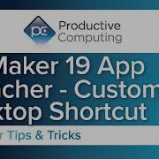 FileMaker 19 App Launcher Custom Desktop Shortcut