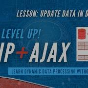 Update Data In Database Dynamic Data Processing PHP And Ajax Tutorial