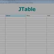 JTable In Java Swing Netbeans Intact Abode