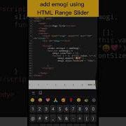 Add Emoji Using HTML Range Slider Coding Status Shorts Programming Trending Shortsvideo