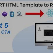 React JS Tutorial PART 5 Convert HTML Template To React JS Section CTA