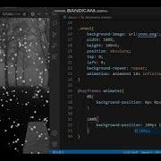 Animation Snowfall Using HTML CSS 2020