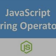 JavaScript String Operator Hindi