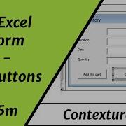 Basic Excel UserForm Part 4 Add Buttons