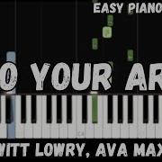 Witt Lowry Into Your Arms Ft Ava Max Easy Piano Tutorial