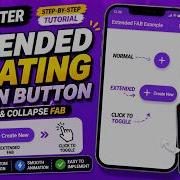 FLUTTER ANDROID EXTENDED FLOATING ACTION BUTTON TUTORIAL