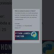 What Is Lambda Functions In Python Education Easy Viral Shortsfeed Shorts Short Ytshorts