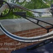Superconducting Quantum Levitation On A 3π Möbius Strip