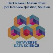 HackerRank African Cities Sql Interview Question Solution