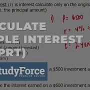 How To Calculate Simple Interest Part 1