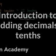 Introduction To Adding Decimals Tenths