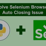 Fixing Selenium Browser Closes Automatically Immediately After Opening
